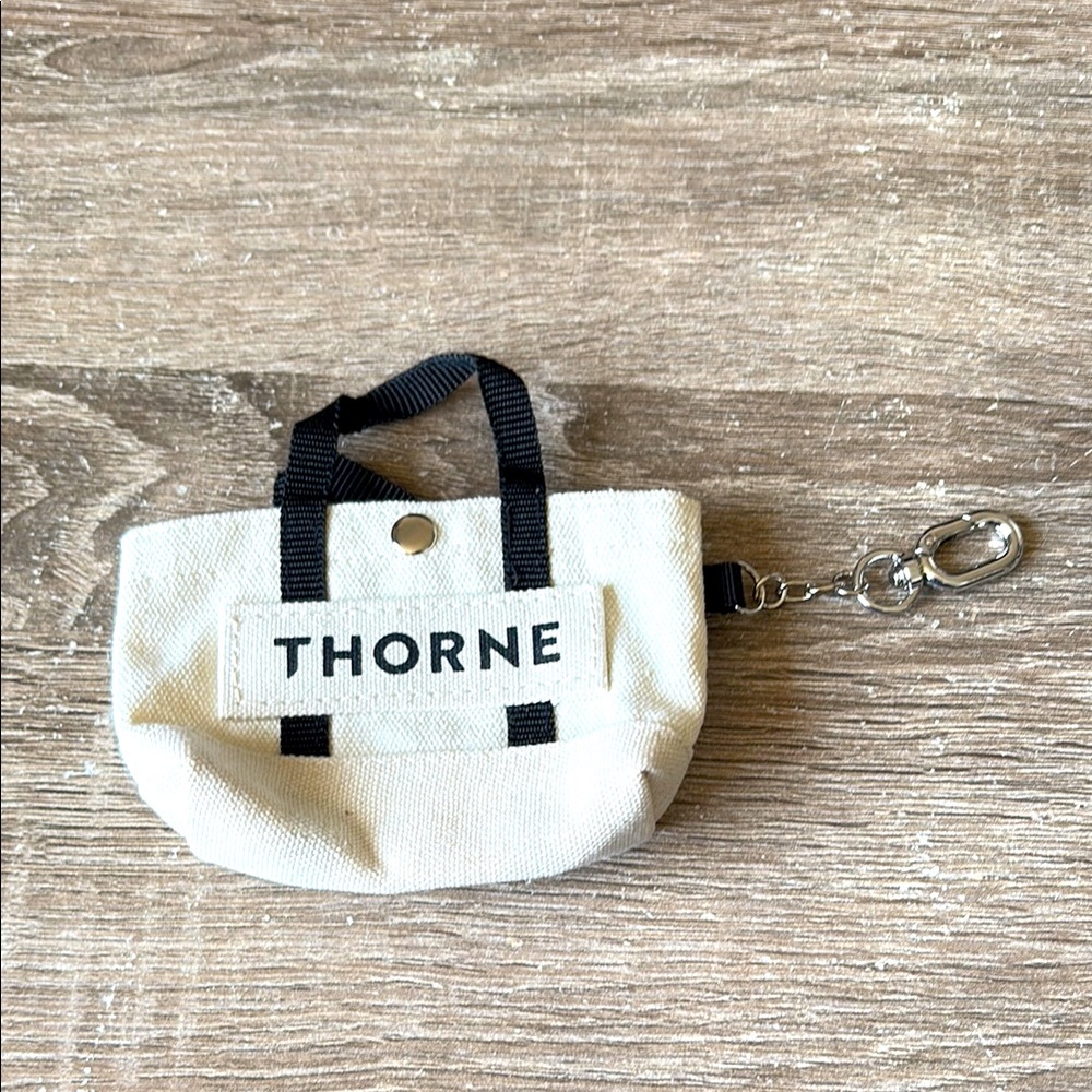 Thorne Mini Canvas Tote Keychain
